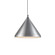 Dorothy One Light Pendant in Brushed Nickel With Black Detail (347|492824-BN/BK)
