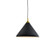 Dorothy One Light Pendant in Black With Gold Detail (347|492814-BK/GD)
