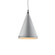 Dorothy One Light Pendant in Brushed Nickel With Black Detail (347|492722-BN/BK)