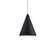 Dorothy One Light Pendant in Black With Gold Detail (347|492716-BK/GD)