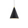 Dorothy One Light Pendant in Black With Gold Detail (347|492716-BK/GD)