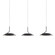 Royyo LED Pendant in Matte Black (240|RYP-L3-SW-MTB)