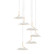 Royyo LED Pendant in Matte White With Gold (240|RYP-C6-SW-MWG)