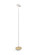 Royyo LED Floor Lamp in Matte White, Brass (240|RYO-SW-MWT-BRS-FLR)