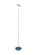 Royyo LED Floor Lamp in Matte White, Azure Felt (240|RYO-SW-MWT-AZF-FLR)