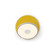 Gravy LED Wall Sconce in Silver, honeydew felt (240|GRW-S-SIL-HDF-PI)