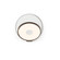 Gravy LED Wall Sconce in Metallic black, matte white (240|GRW-S-MBK-MWT-HW)