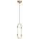Delsey LED Mini Pendant in Champagne Gold (12|84150)
