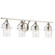 Everett Four Light Bath in Polished Nickel (12|55080PN)