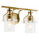 Everett Two Light Bath in Brushed Brass (12|55078NBR)