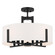 Malen Eight Light Pendant/Semi Flush in Black (12|52592BK)