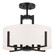 Malen Four Light Pendant/Semi Flush in Black (12|52591BK)