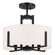 Malen Four Light Semi Flush Mount in Black (12|52591BK)