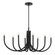 Odensa Eight Light Chandelier in Black (12|52553BK)