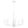 Deela Eight Light Chandelier in White (12|52526WH)