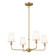Pallas Four Light Mini Chandelier in Brushed Natural Brass (12|52520BNB)