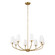 Adeena Eight Light Chandelier in Brushed Natural Brass (12|52509BNB)