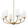 Adeena Six Light Chandelier in Brushed Natural Brass (12|52508BNB)