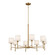 Ali Eight Light Chandelier in Brushed Natural Brass (12|52502BNB)