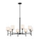 Ali Eight Light Chandelier in Black (12|52502BK)