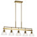 Eastmont Five Light Linear Chandelier in Brushed Brass (12|52404BNB)