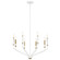 Armand Eight Light Chandelier in White (12|52349WH)