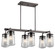 Lyndon Six Light Outdoor Linear Chandelier in Architectural Bronze (12|49835AZ)