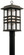 Beacon Square One Light Outdoor Post Mount in Olde Bronze (12|49832OZ)