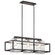 Wright Three Light Outdoor Linear Chandelier in Weathered Zinc (12|49805WZC)