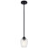 Valserrano One Light Mini Pendant in Black (12|44380BKCS)