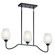 Valserrano Three Light Linear Chandelier in Black (12|44379BK)