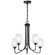 Valserrano Five Light Chandelier in Black (12|44377BK)