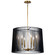 Linara Six Light Chandelier in Black (12|44167BK)