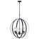 Winslow Three Light Chandelier in Black (12|44034BK)