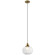 Avery One Light Mini Pendant in Natural Brass (12|43852NBR)