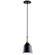 Danika One Light Mini Pendant in Black (12|43682BK)