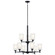 Shailene Nine Light Chandelier in Black (12|43672BK)