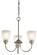 Jolie Three Light Mini Chandelier in Brushed Nickel (12|43637NI)