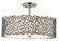 Silver Coral Three Light Pendant/Semi Flush in Classic Pewter (12|43346CLP)