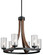 Grand Bank Six Light Chandelier in Auburn Stained (12|43193AUB)