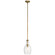 Everly One Light Pendant in Natural Brass (12|42456NBR)