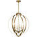 Voleta Six Light Foyer Chandelier in Natural Brass (12|42139NBR)