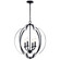 Voleta Four Light Foyer Pendant in Black (12|42138BK)