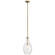 Everly One Light Pendant in Natural Brass (12|42047NBR)