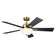 Vinea 52''Ceiling Fan in Brushed Natural Brass (12|300345BNB)