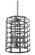 Townsend Three Light Hanging Lantern in Vintage Iron (33|7403VI)