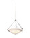 Grande Three Light Pendant in Pearl Silver (33|4845PS/ALAB)