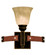 Rodeo Drive One Light Bath in Antique Copper (33|4641AC/ECRU)