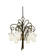 Tribecca Six Light Chandelier in Antique Copper (33|4289AC/FROST)
