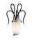 Tribecca One Light Wall Bracket in Tortoise Shell (33|4285TO/FROST)